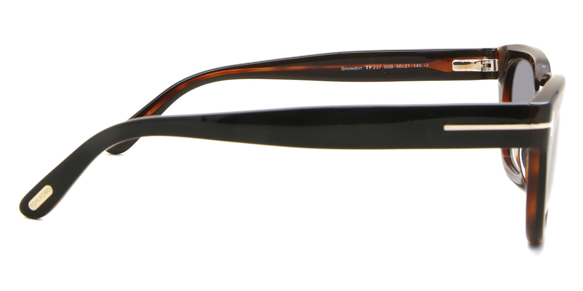 Tom Ford FT0237 SNOWDON 05B Square Black Sunglasses