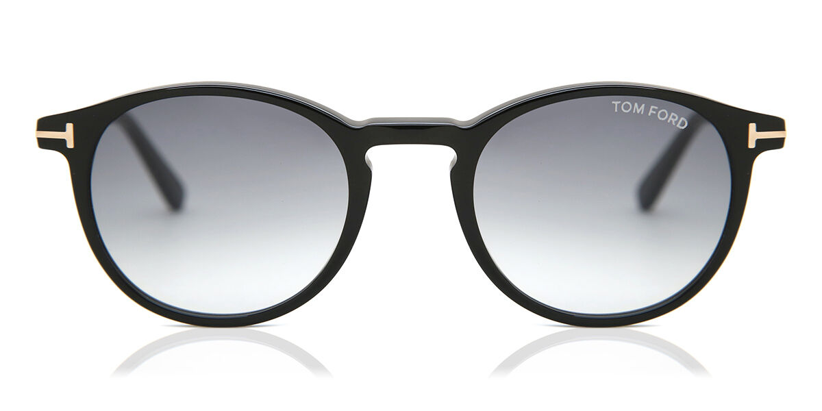 Tom Ford FT0539 ANDREA-02 サングラス Tom Ford FT0539 ANDREA-02 01B Round Black Sunglasses