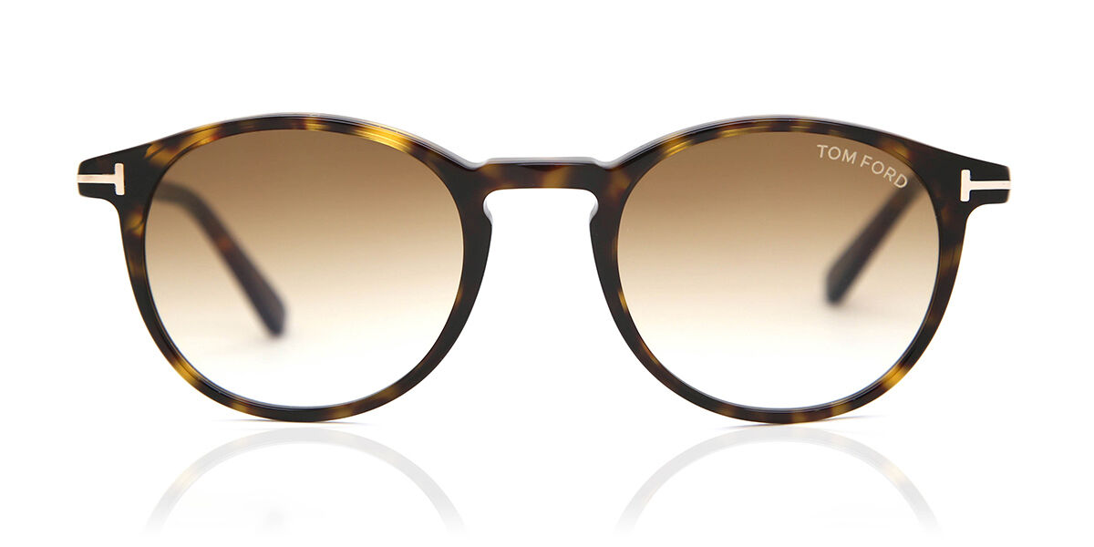 Tom Ford FT0539 ANDREA-02 サングラス Tom Ford FT0539 ANDREA-02 52F Round Tortoise Sunglasses