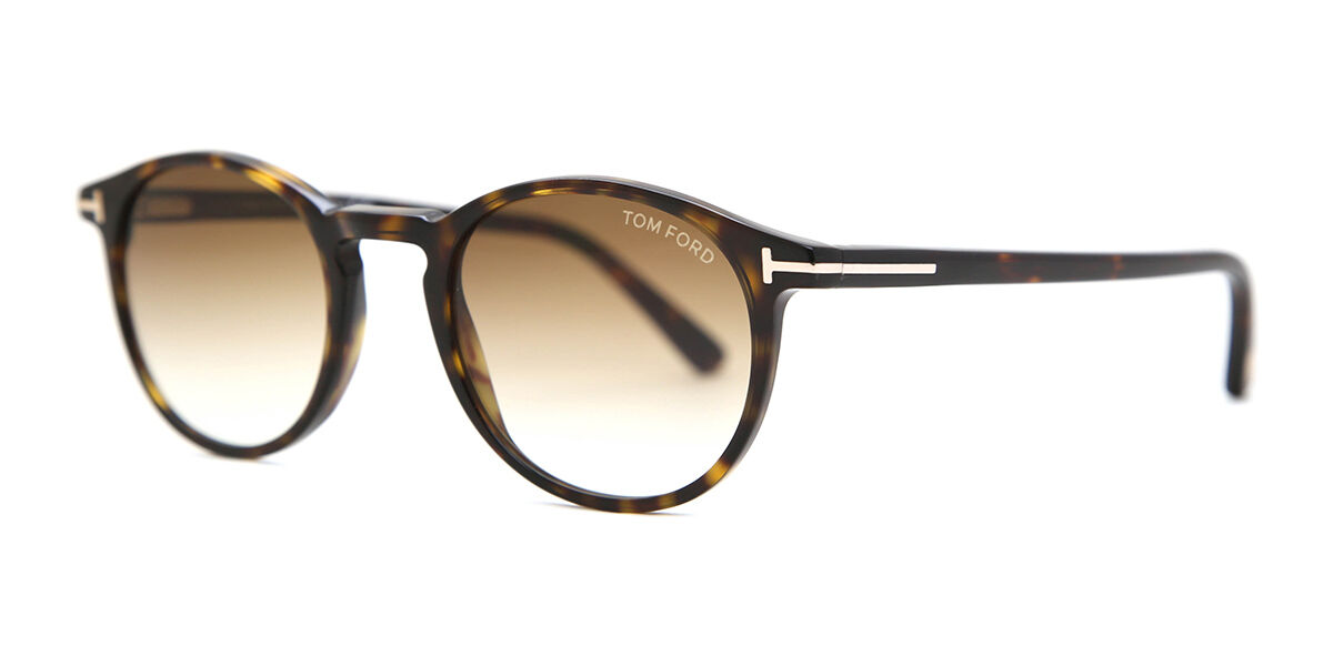 Tom Ford FT0539 ANDREA-02 52F Round Tortoise Sunglasses