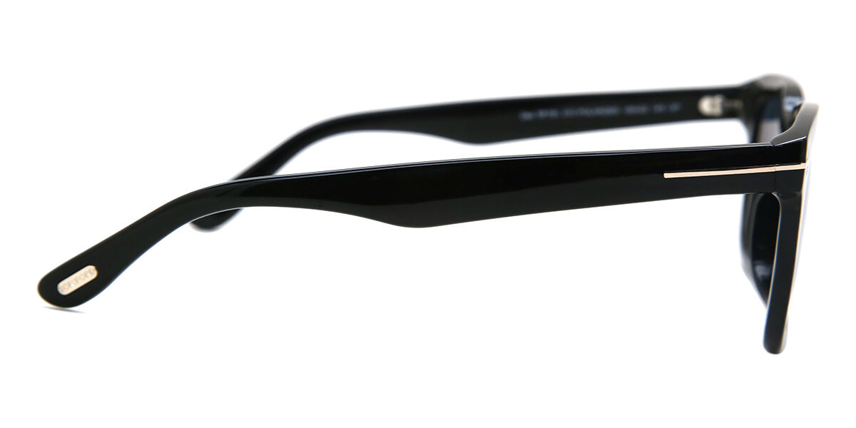 Tom Ford FT0751 DAX 01V Square Shiny Black Sunglasses