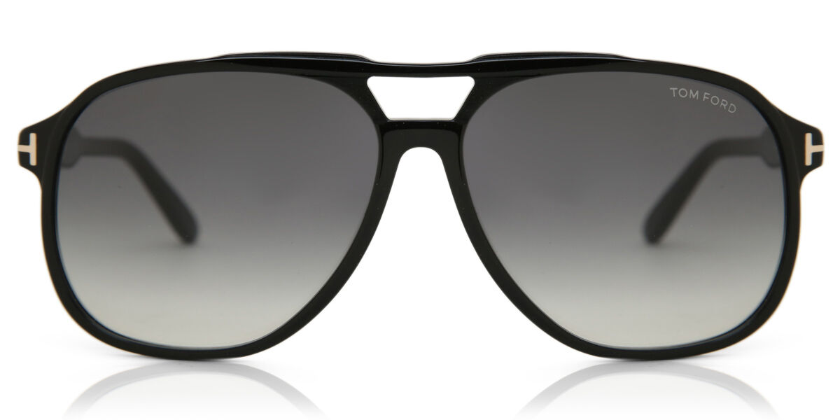 Tom Ford FT0780 ANDERS Polarized 01D Pilot Shiny Black Sunglasses