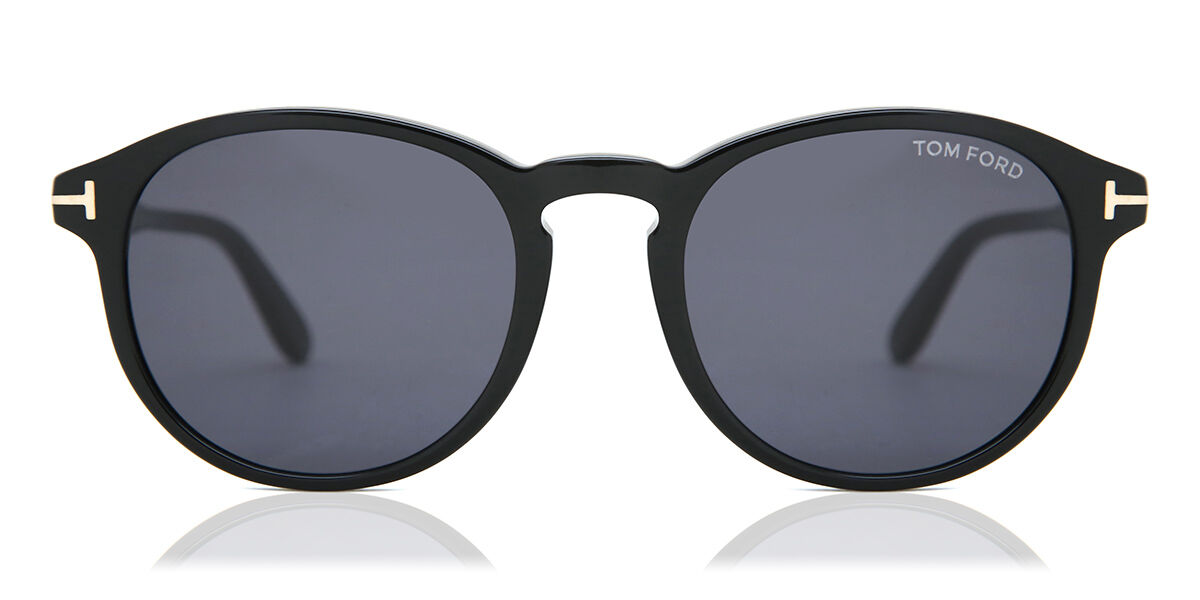 Tom Ford FT0834 DANTE 01A Oval Shiny Black Sunglasses