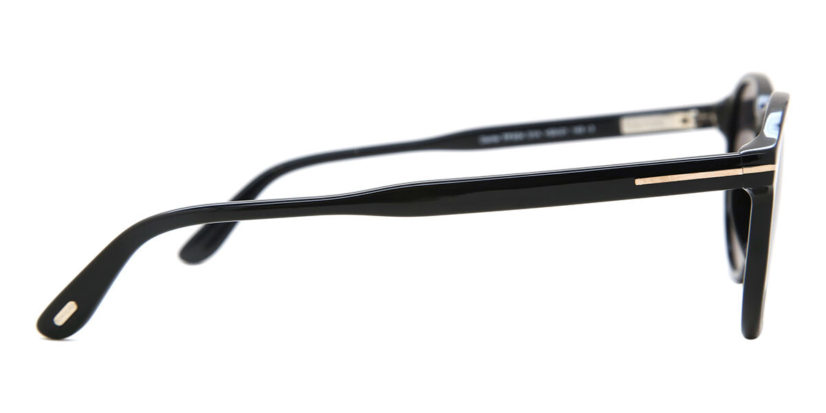 Tom Ford FT0834 DANTE 01A Oval Shiny Black Sunglasses