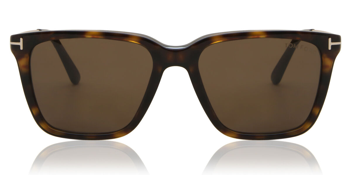 Tom Ford FT0752 JAMESON 52N Square Dark Tortoise Sunglasses