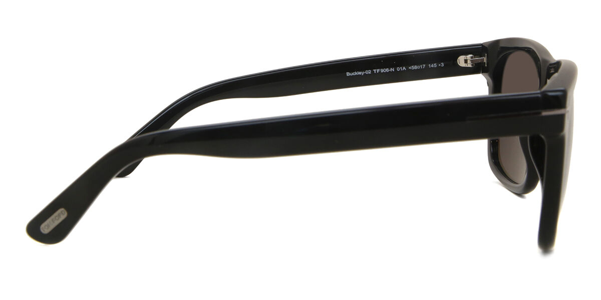 Tom Ford FT0906-N BUCKLEY-02 01A Square Black Sunglasses