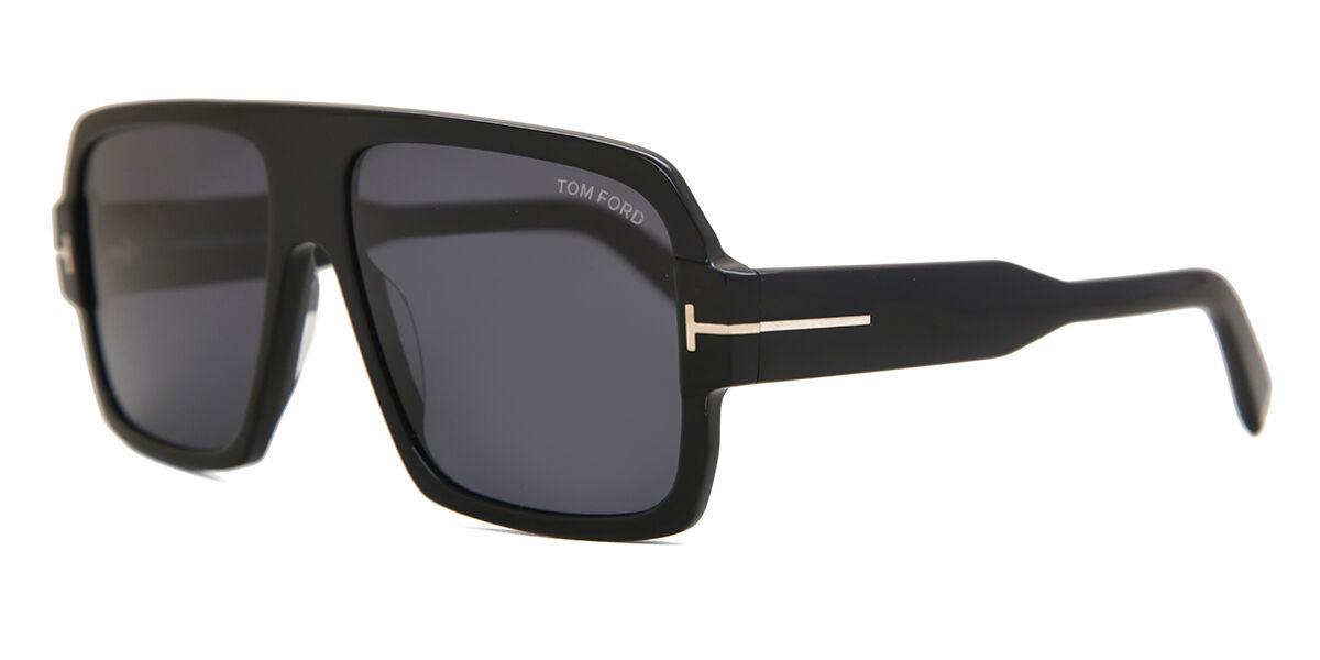 Tom Ford FT0933 CAMDEN 01A Pilot Glossy Black Sunglasses