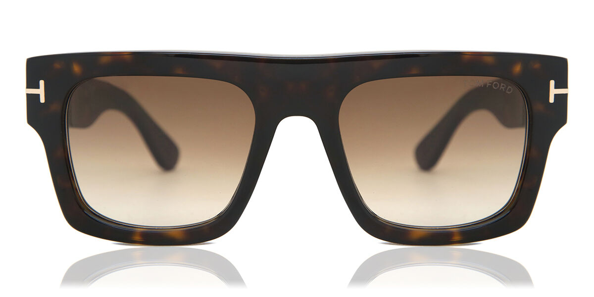 Tom Ford FT0711 FAUSTO 52F Square Tortoise Sunglasses