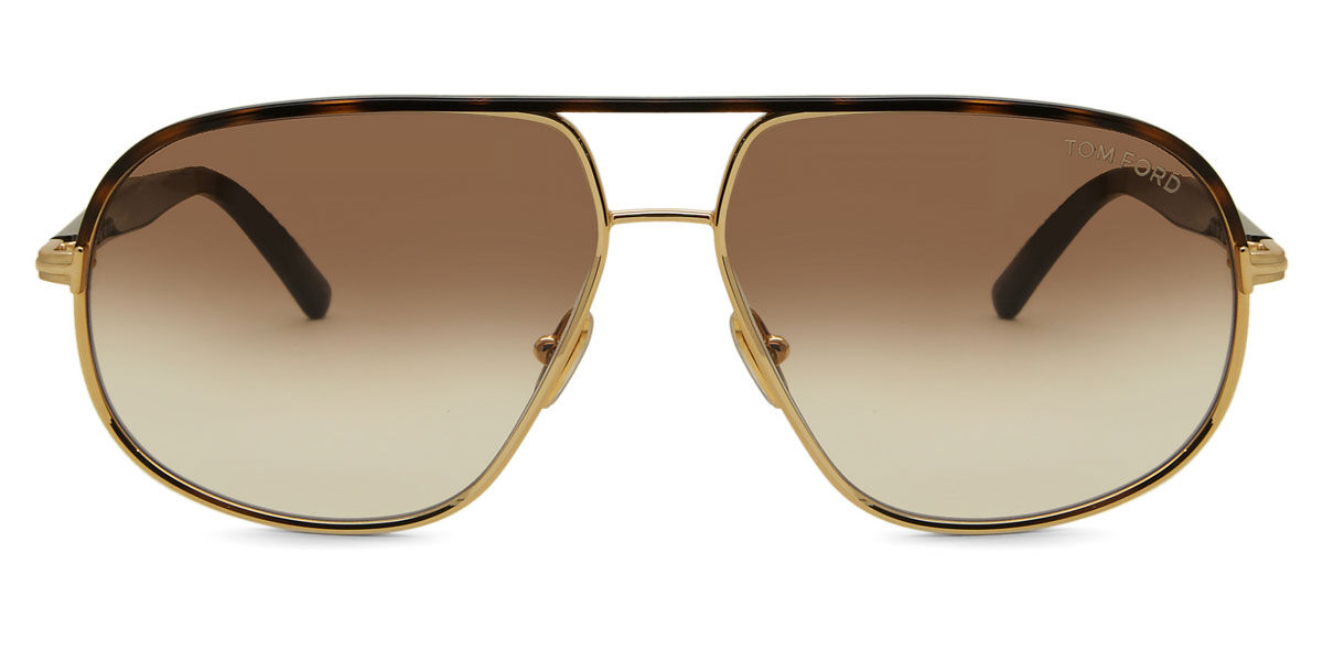 Tom Ford FT1019 MAXWELL 30F Pilot Glossy Gold Sunglasses