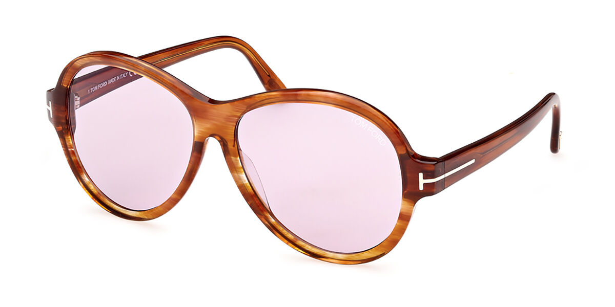 Tom Ford FT0320 PENELOPE 28F Oval Brown Sunglasses