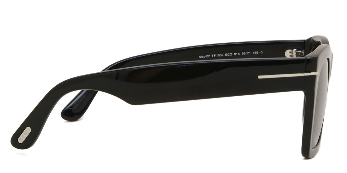 Tom Ford FT1062 NICO-02 01A Square Shiny Black Sunglasses