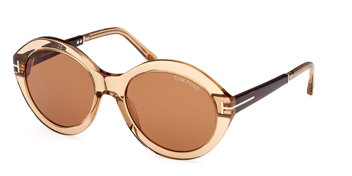 Tom Ford FT0320 PENELOPE 28F Oval Brown Sunglasses