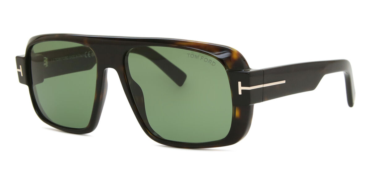 Tom Ford FT1101 TURNER 52N Pilot Dark Tortoise Sunglasses