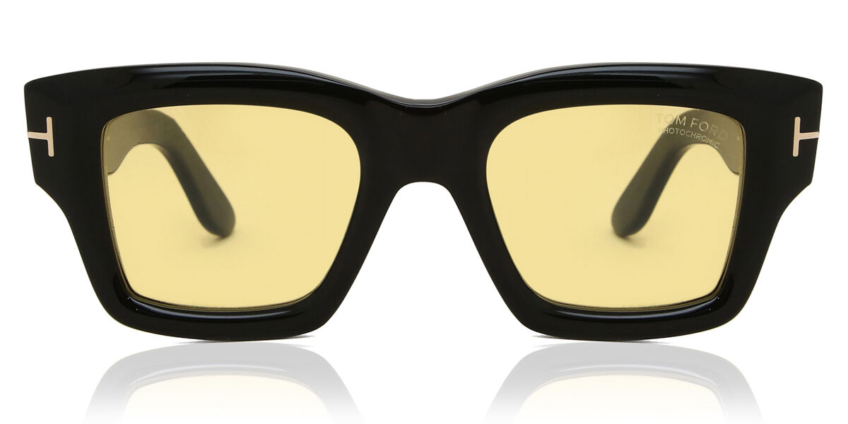 Tom Ford FT1154 ILIAS 01E Square Shiny Black Sunglasses