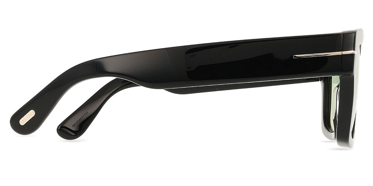 Tom Ford FT0711 FAUSTO 01N Square Shiny Black Sunglasses