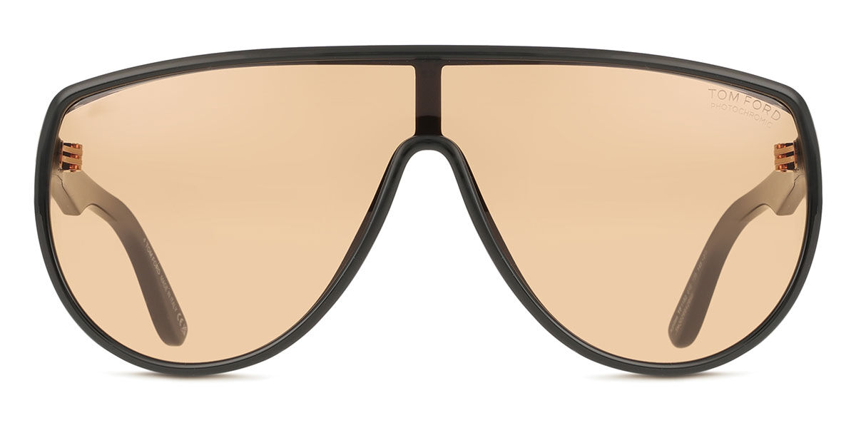 Tom Ford FT1182 ACHILLES 01E Single Lens Shiny Black Sunglasses