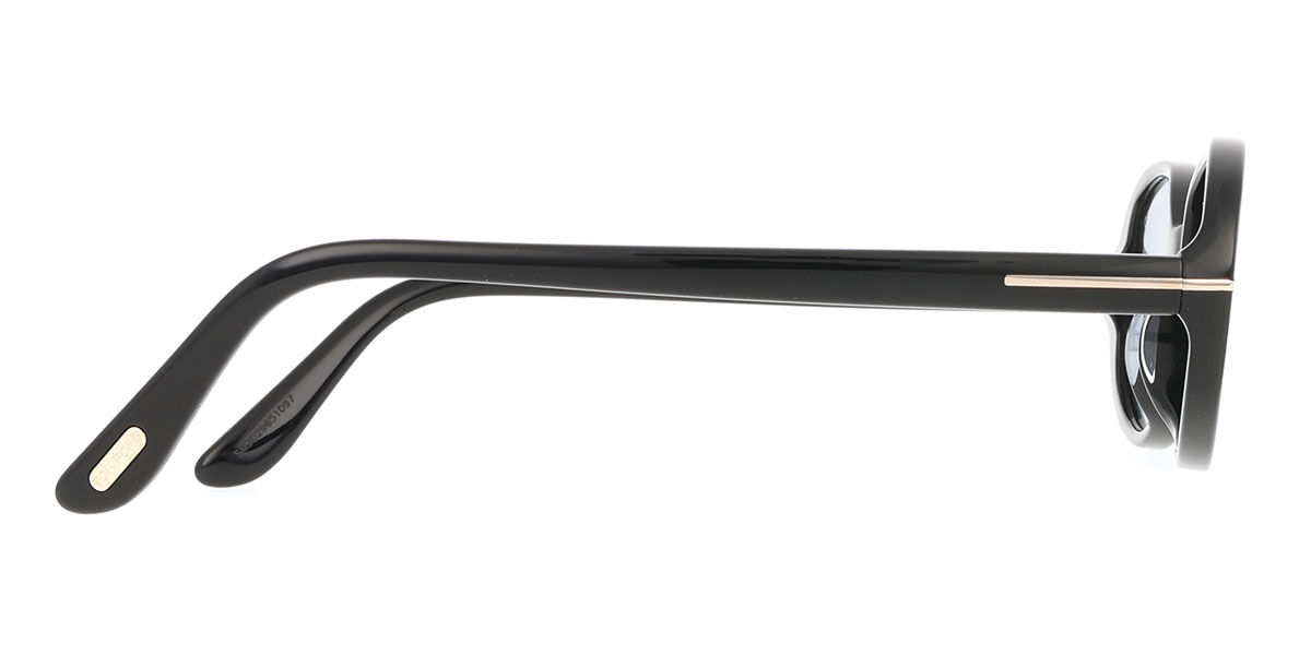 Tom Ford FT1364 IGGY 01A Oval Shiny Black Sunglasses