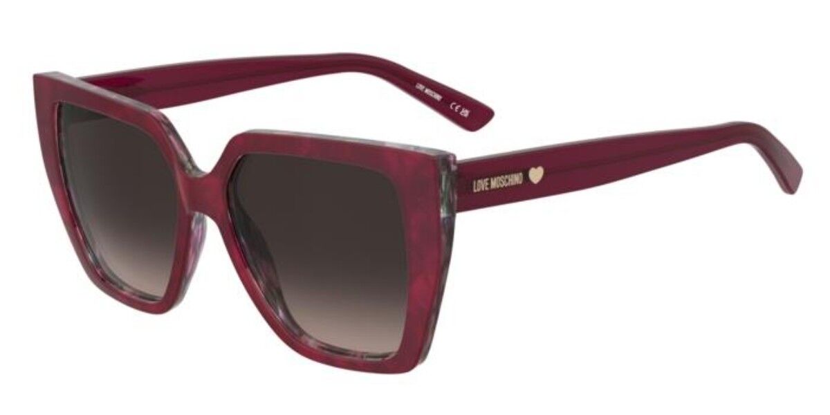 Moschino Love MOL088/S PJP/9O Cat Eye Blue Marble Sunglasses