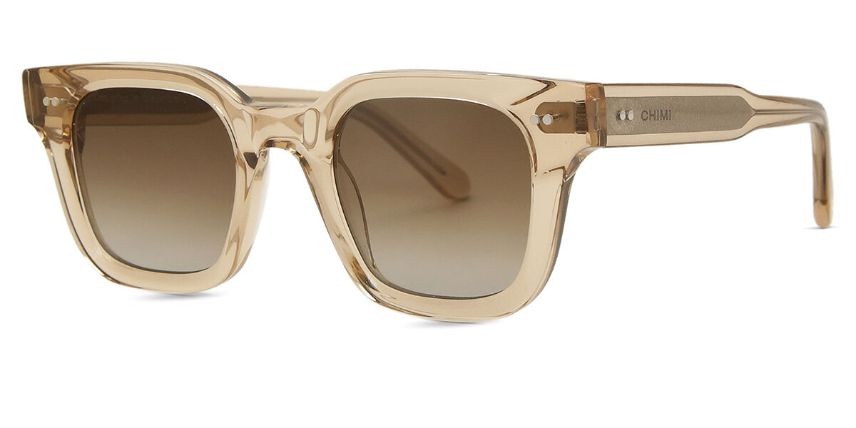 【○○chimi○○】 CHIMI 04 Ecru Rectangle Clear Sunglasses | SmartBuyGlasses Canada