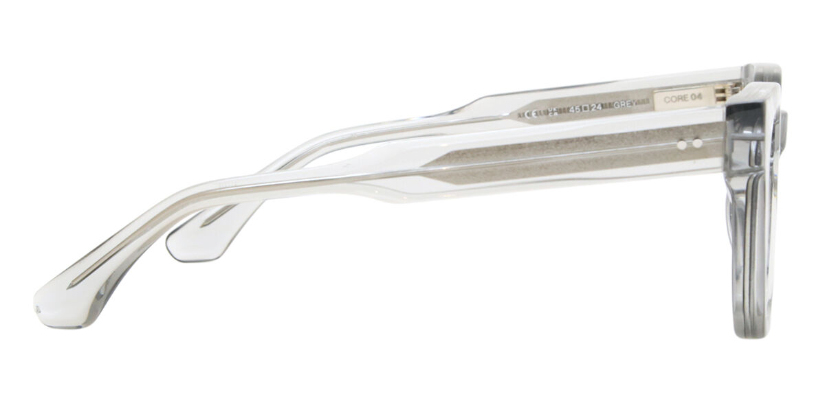 CHIMI 04 Grey Rectangle Transparent Grey Sunglasses