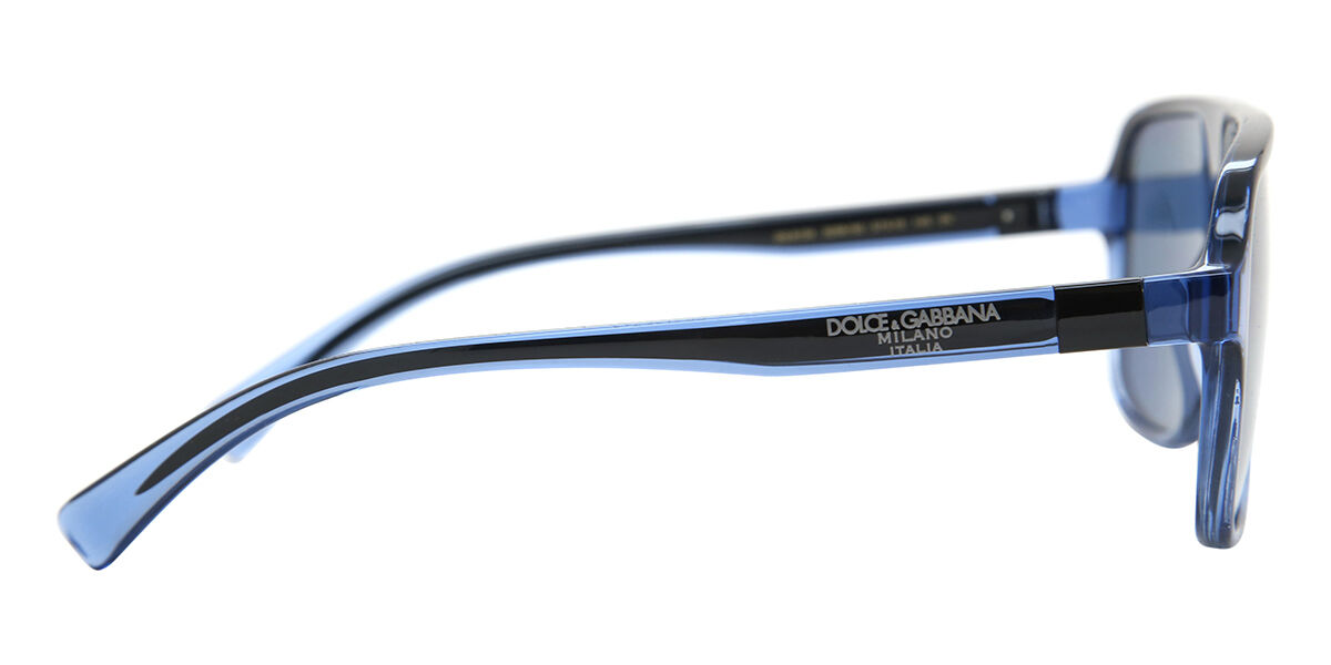 Dolce & Gabbana DG6134 325880 Pilot Transparent Blue Sunglasses