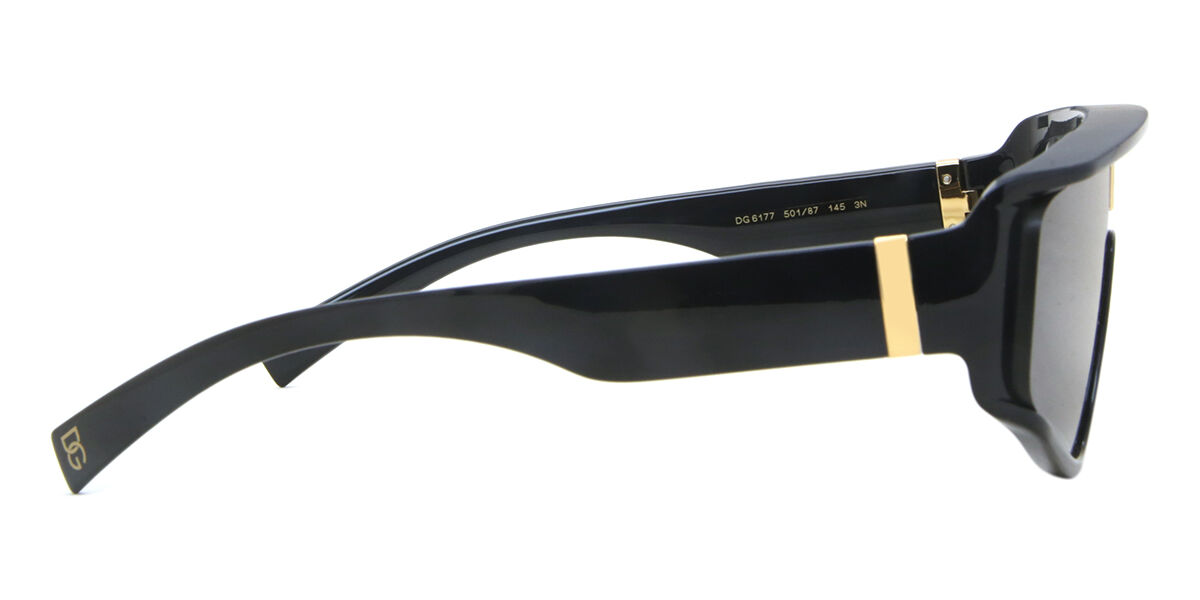 Dolce & Gabbana DG6177 501/87 Single Lens Black Sunglasses