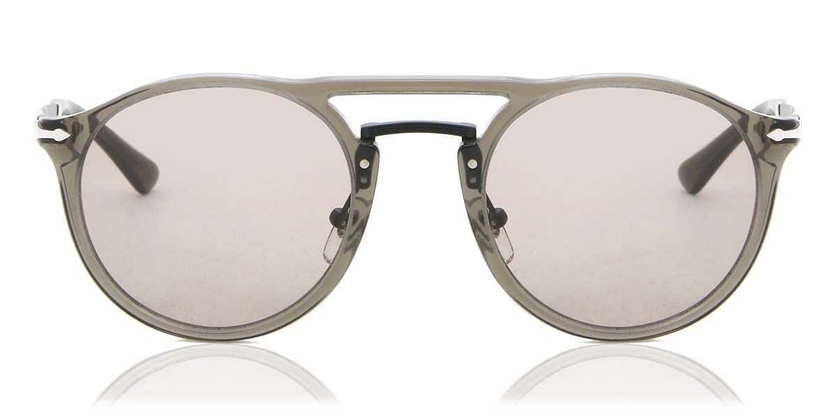 Persol PO3264S 96/56 Pilot Transparent Brown Sunglasses