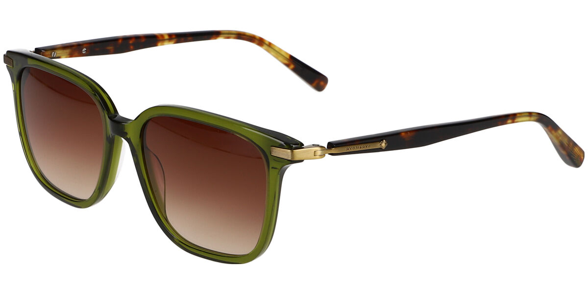 Scotch & Soda 7032 575 Square Transparent Dark Green Sunglasses
