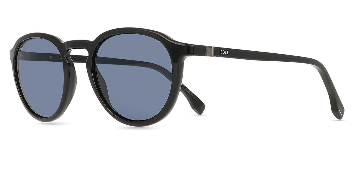 Boss 1491/S 807/KU Oval Black Sunglasses | SmartBuyGlasses Canada