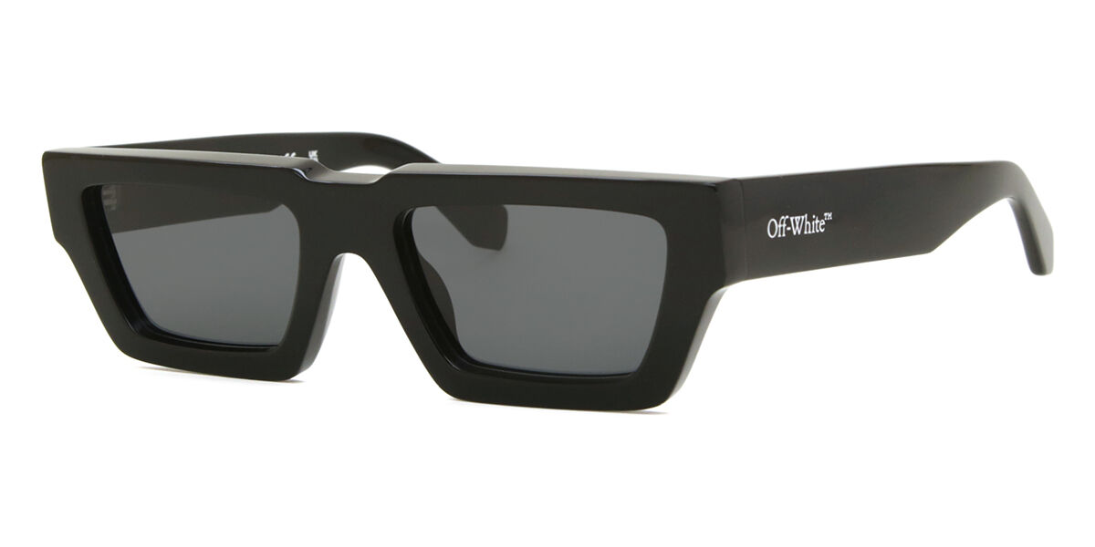 Off White MANCHESTER 1007 Rectangle Black Sunglasses