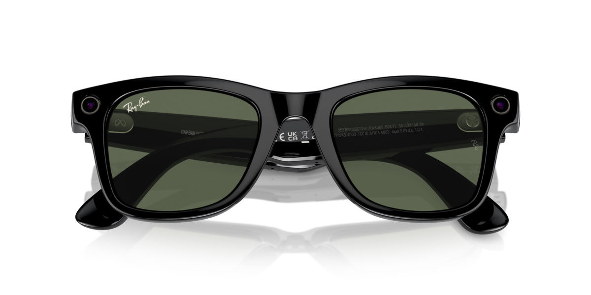 Ray-Ban Meta RW4006 Wayfarer 601/71 Square Black Sunglasses