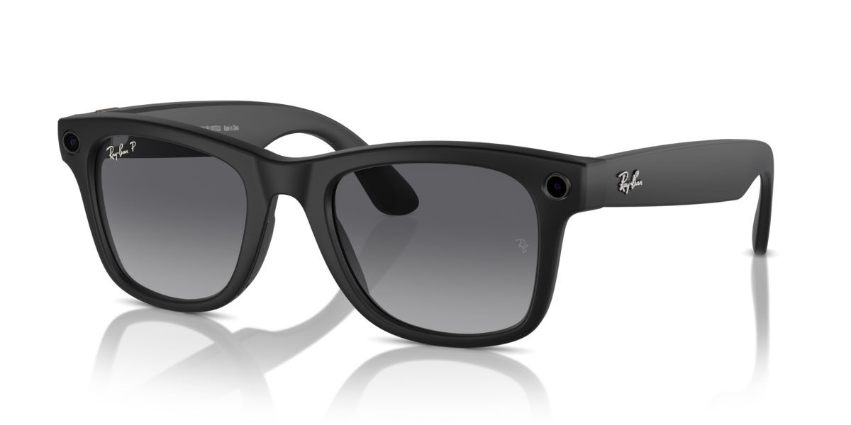 Ray-Ban Meta RW4008 Wayfarer Polarized 601ST3 Square Black