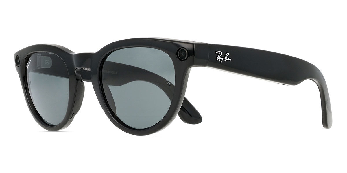 Ray-Ban Meta RW4013 Headliner Gen 2 601/71 Oval Black Sunglasses