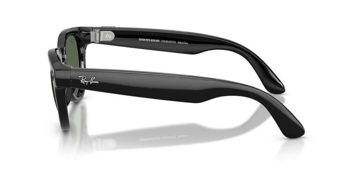 Ray-Ban Meta RW4013 Headliner Gen 2 601/71 Oval Black Sunglasses