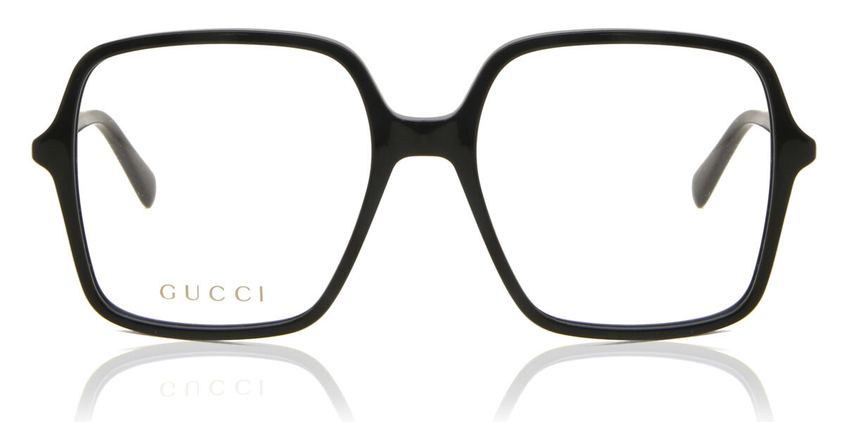 Gucci GG1003O 001 Square Shiny Black Eyeglasses | SmartBuyGlasses
