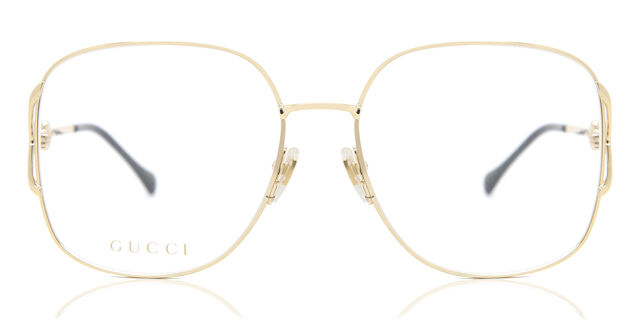 Gucci GG1019O 001 Square Shiny Gold Eyeglasses  display picture 1