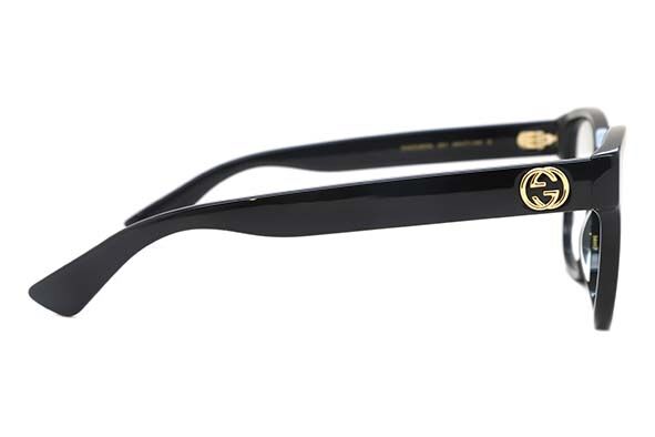 Gucci GG0038ON 001 Square Shiny Black Eyeglasses | SmartBuyGlasses