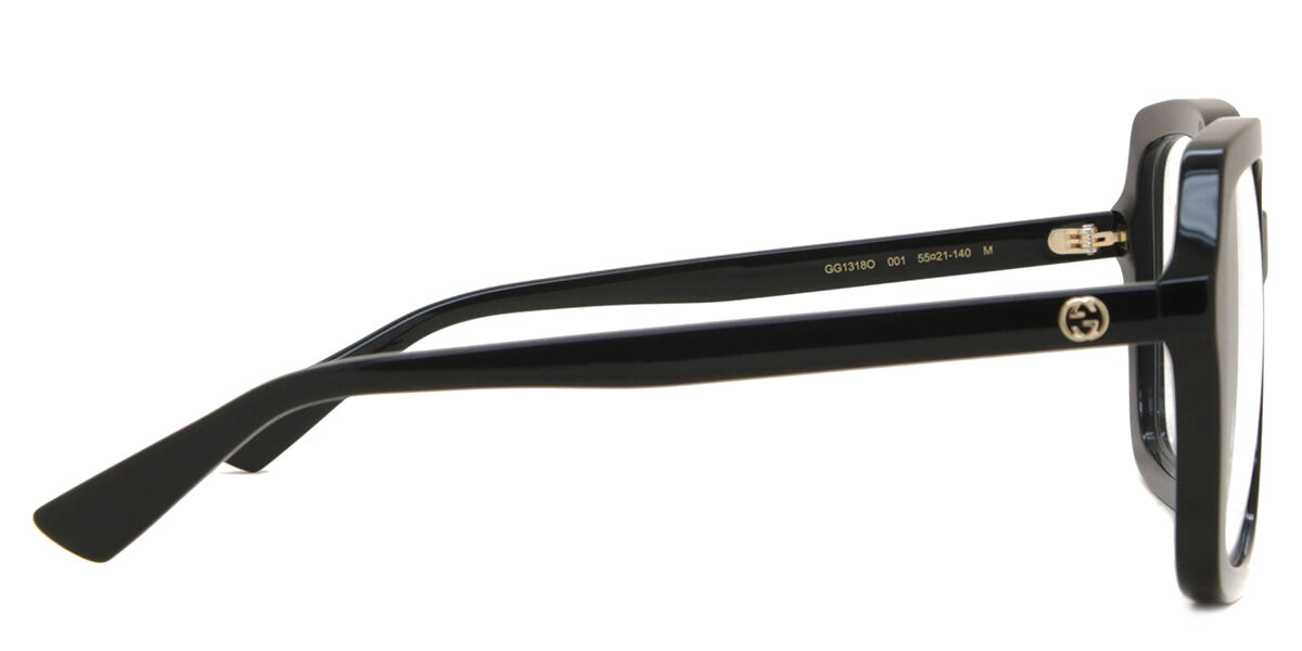 Gucci GG1318O 001 Square Black Eyeglasses | SmartBuyGlasses Canada