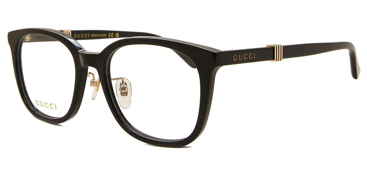 Gucci GG1500OK Asian Fit 001 Square Black Eyeglasses