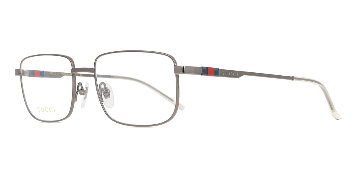 Gucci GG1678O 003 Rectangle Ruthenium Silver Eyeglasses