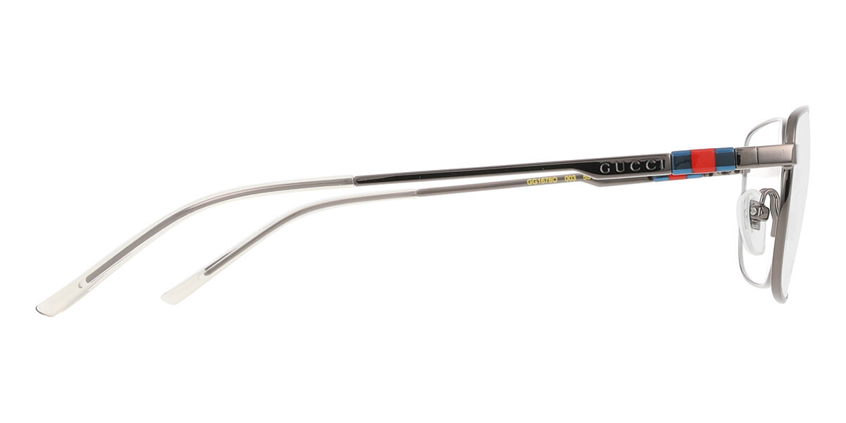 Gucci GG1678O 003 Rectangle Ruthenium Silver Eyeglasses