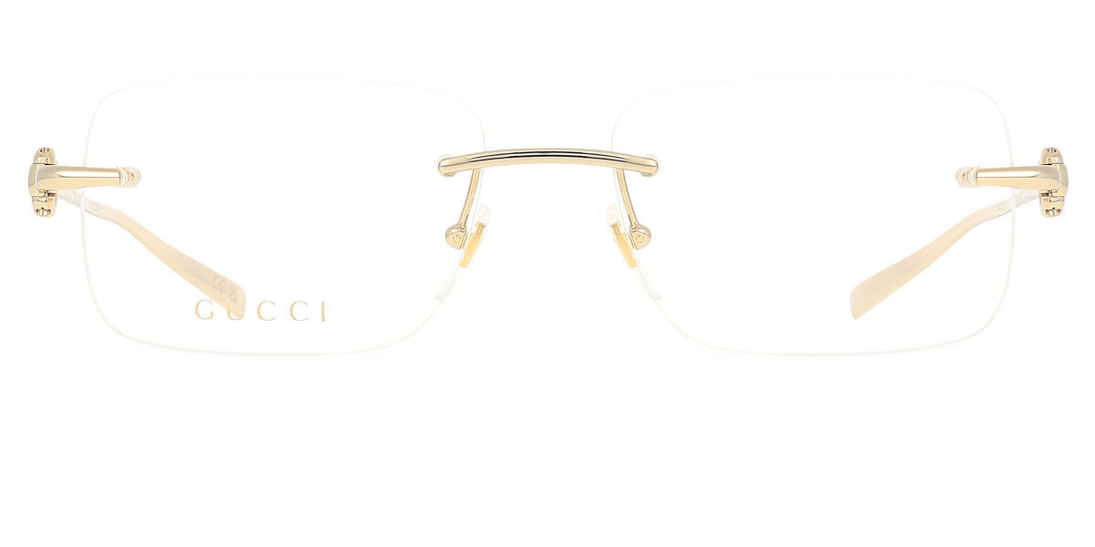 Gucci GG1703O 003 Rectangle Gold Eyeglasses | SmartBuyGlasses Canada