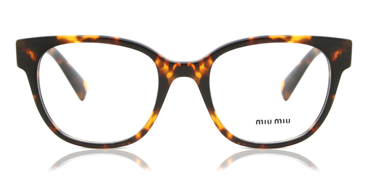 Miu Miu MU02VV VAU1O1 Square Honey Tortoise Eyeglasses