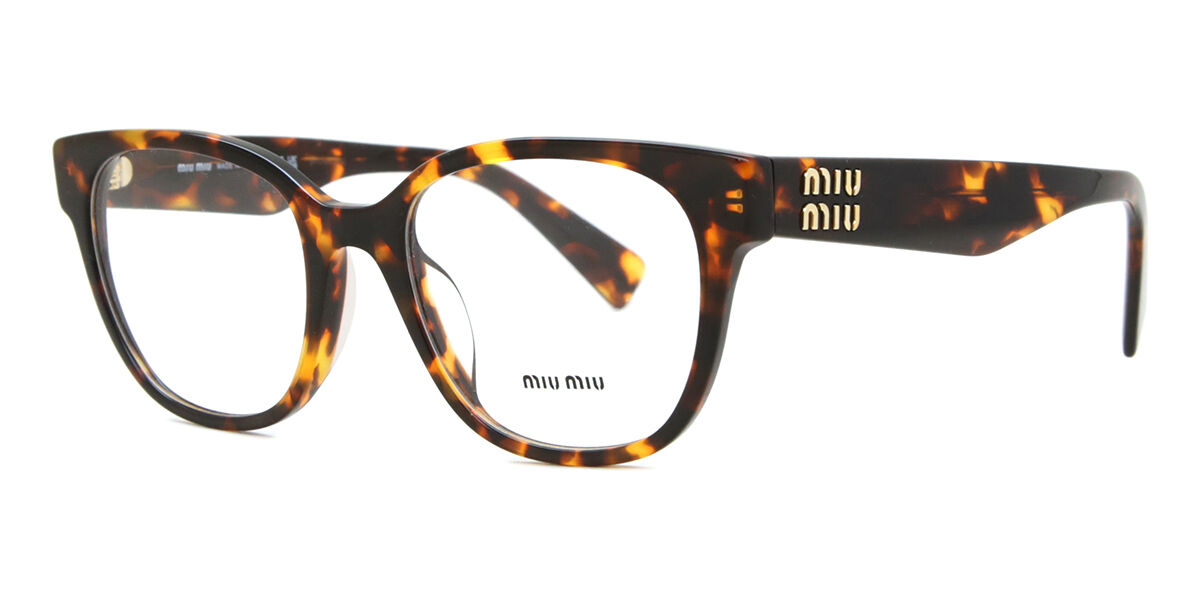Miu Miu MU02VV VAU1O1 Square Honey Tortoise Eyeglasses