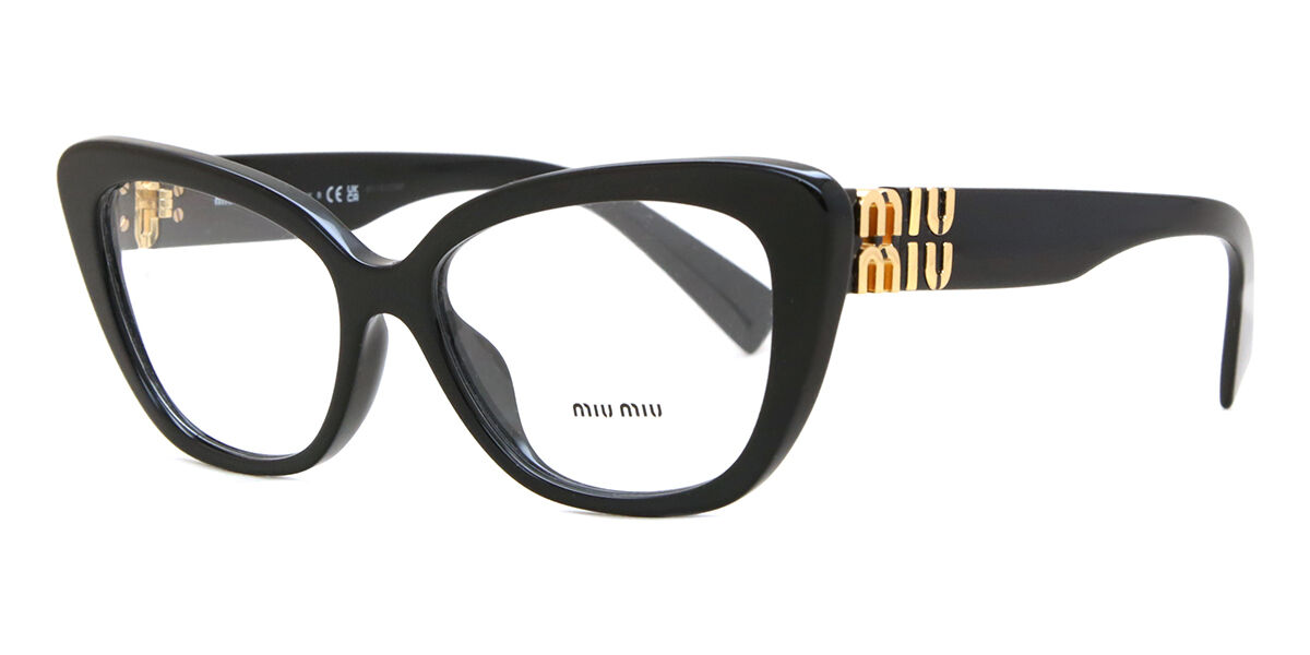 Miu Miu MU05VV 1AB1O1 Cat Eye Black Eyeglasses | SmartBuyGlasses