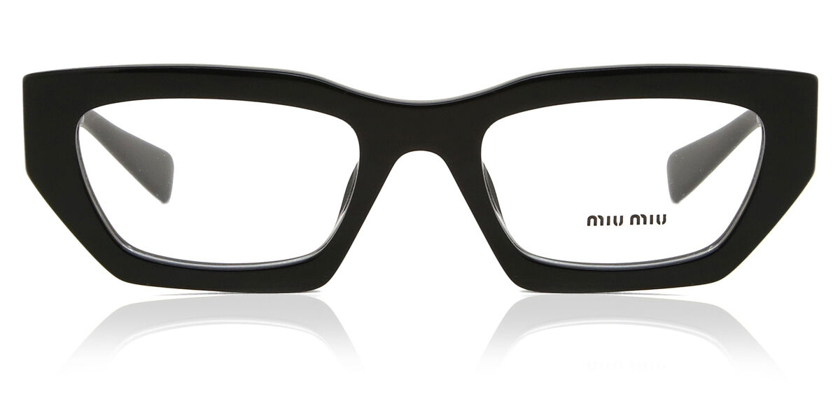 Miu Miu MU03XV 1AB1O1 Cat Eye Black Eyeglasses | SmartBuyGlasses