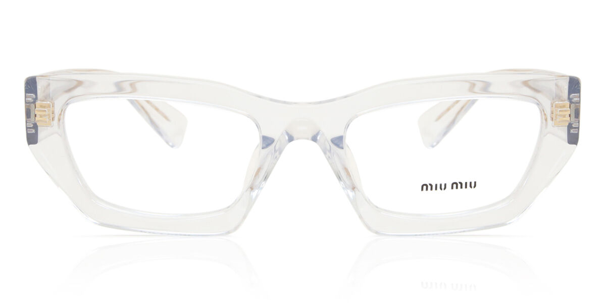 Miu Miu MU03XV 2AZ1O1 Cat Eye Clear Eyeglasses | SmartBuyGlasses