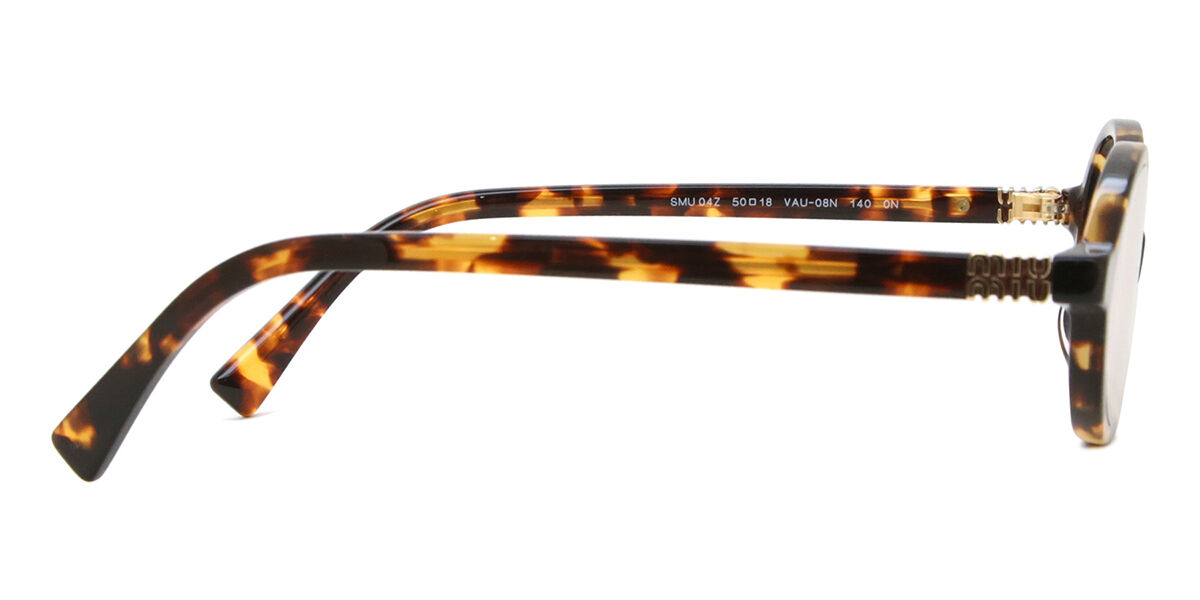 Miu Miu MU04ZS VAU08N Blue-Light Block Oval Honey Tortoise