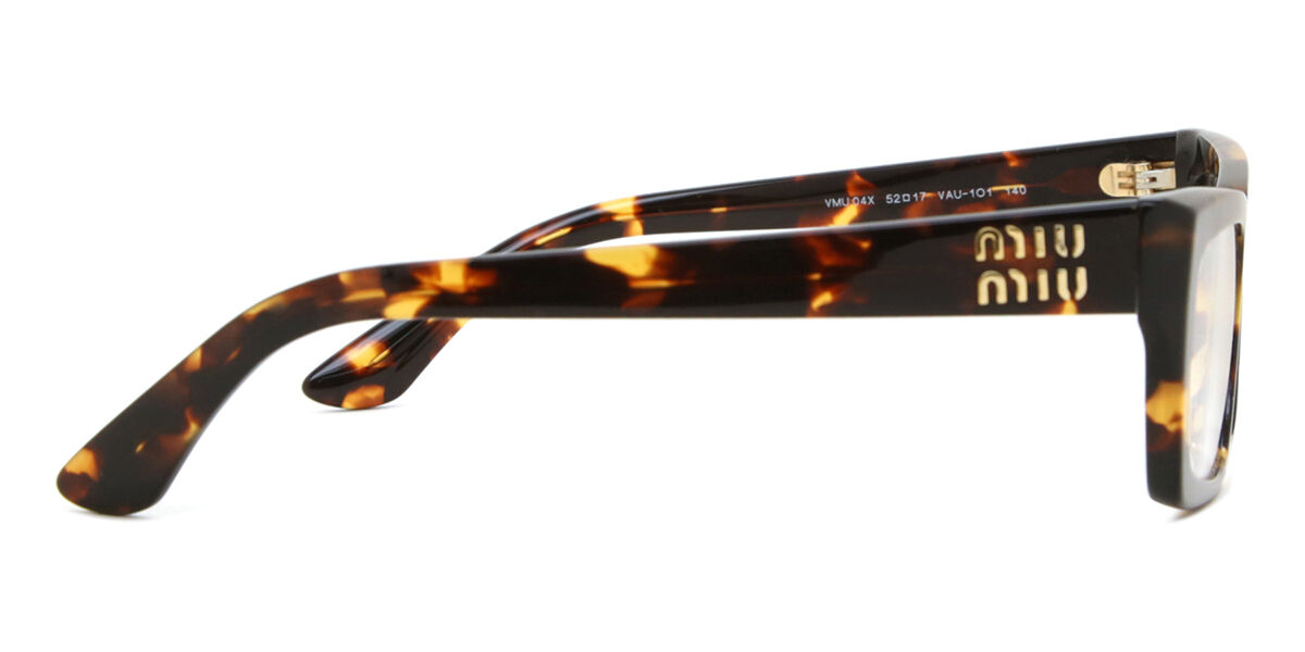 Miu Miu MU04XV VAU1O1 Rectangle Dark Tortoise Eyeglasses