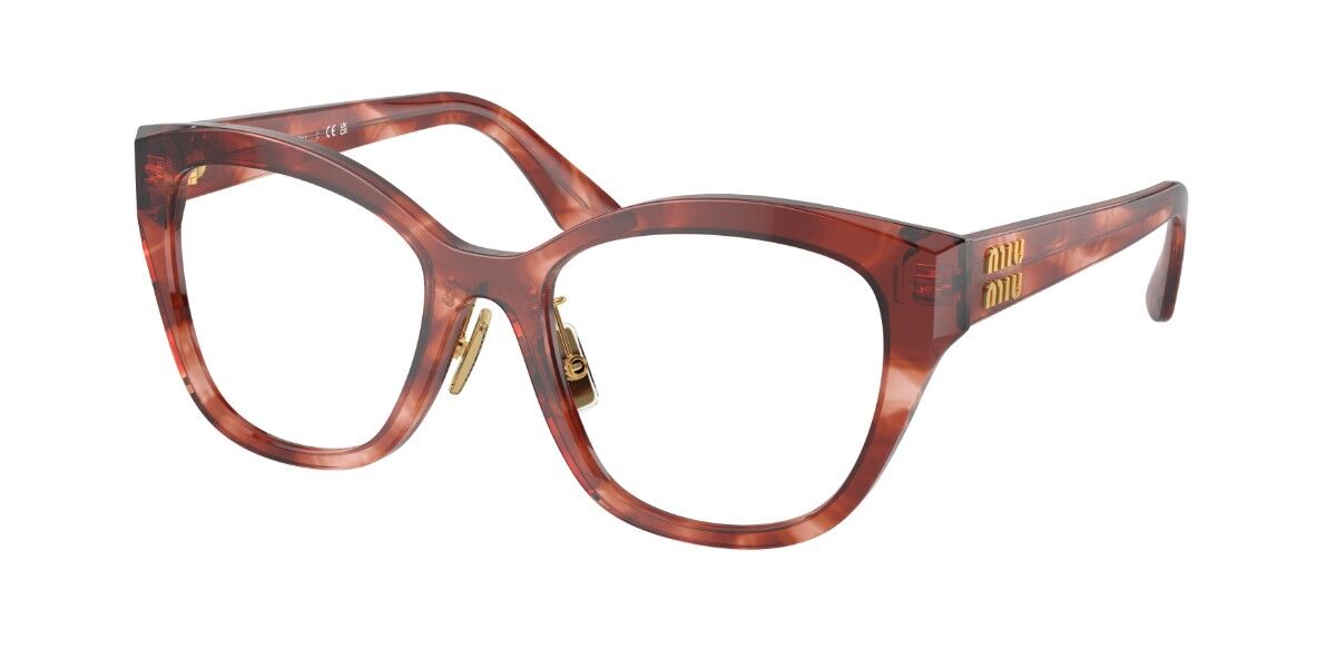 Miu Miu MU05XVF Asian Fit VAU1O1 Cat Eye Dark Tortoise Eyeglasses